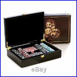 New Poker Set With 200 11.5 Gram Clay Composite Chips Two Decks Five Poker Dice
