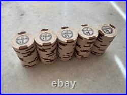 One Rack (100) HSI Primary $1 Poker Chips Horseshoe Southern Indiana Paulson