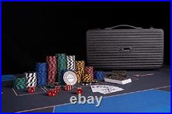 PLAYWUS Clay Poker Chips Set, Professional Poker Set with 300 Pcs 13 Gram