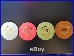 Paulson Boomtown 100 Tournament Clay Poker Chips 10g Authentic Very Rare