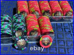 Paulson Clay poker chip set, Top Hat And Cane, Grand Victoria Riverboat Casino