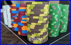 Paulson Poker Chip Set of 300 (Mint condition) Genuine Clay Casino Chips