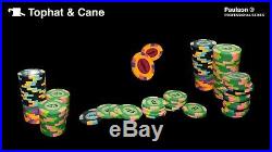 Paulson Tophat & Cane, Clay Poker Chips (Set of 680 Casino Quality Chips)