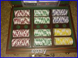 Pit Boss 500-pc Executive Clay Composite Poker Set with Mahogany Case