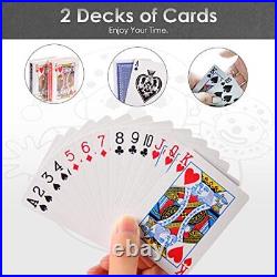 Poker Chip Set with Denominations, 500 PCS 14 Gram Clay Composite Casino