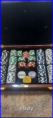 Poker Chip Vegas Quality Clay Poker Chip Set 250 Count Barely Used