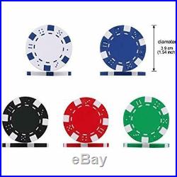 Poker Chips Sets Set, Heavy Duty 11.5 Gram Clay Texas Holdem Blackjack Gambling