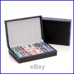 Poker Set with 200 11.5 gram Clay Composite Chips Two Decks of Playing Cards