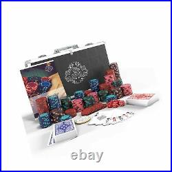 Poker case Corrado Deluxe poker set with 300 clay poker chips without values