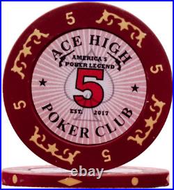 Pokercraftstm 500 Piece Pro Poker Clay Poker Set 2X Plastic Cards with Cutting