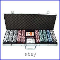 Pro Poker 500-Piece Clay Poker Set withCards, Dice & Dealer Button