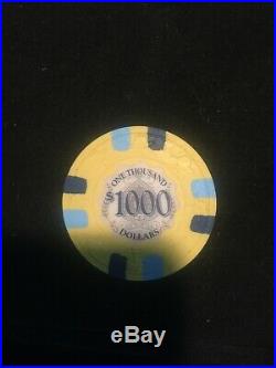 Protege Sidepot Clay Poker Chip $1000 (100) THIS LINE HAS BEEN DISCONTINUED