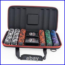 Pure Bluff Poker Chips Set with Case 300 Clay Poker Chips 300 Clay Chip Set
