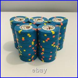 QTY 100-$1 Pyramid Casino Paulson/PAUL-SON Clay Poker Chips
