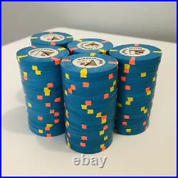 QTY 100-$1 Pyramid Casino Paulson/PAUL-SON Clay Poker Chips
