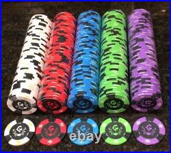 RARE New Regal Knight 11.5 Gram Clay Composite Poker Chips (1,000 Chips) NICE
