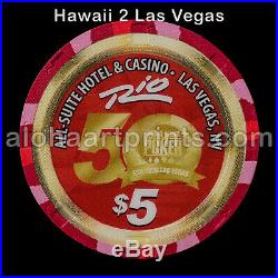 Rio Casino WSOP 50th Anniversary Paulson Clay Poker Chip Great Condition