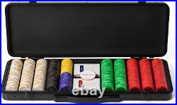 SLOWPLAY Godel 14g Clay Poker Chips Set for Texas Hold'em, 500 PCS with Values