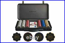 SLOWPLAY Nash 14 Gram Clay Poker Blank Chips Set for Texas Holdem, 300 PCS