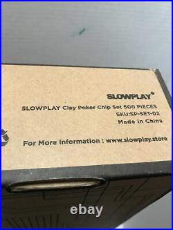 SLOWPLAY Nash 14 Gram Clay Poker Chips Set New In Box Brand New
