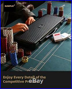 SLOWPLAY Nash 14 Gram Clay Poker Chips Set for Texas Holdem, 300 PCS/500PCS, Bl
