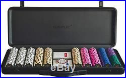 SLOWPLAY Nash 14 Gram Clay Poker Chips Set for Texas Holdem, 500PCS, with case