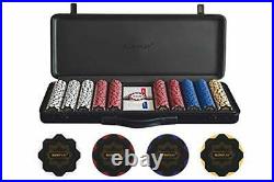 SLOWPLAY Nash 14g Clay Poker Chips Set for Texas Hold'em 500 PCS Blank Chips