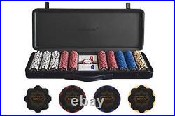SLOWPLAY Nash 14g Clay Poker Chips Set for Texas Hold'em, 500 PCS Blank Chips