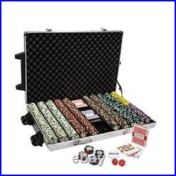 Showdown Poker Chip Set Aluminum Carry Case Casino Clay Composite 13-Gram