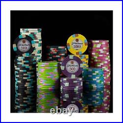 Showdown Poker Chips Set 1000 Heavyweight (13.5-Gram) Clay Composite Chips