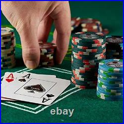 Showdown Poker Chips Set 500 Heavyweight 13.5-Gram Clay Composite Chips Pla