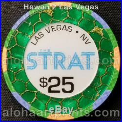 Strat Stratosphere Casino $25 BRANDNEW Uncirculated Mint Paulson Clay Poker Chip