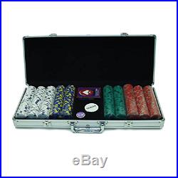 Trademark Poker 500 13-Gram Pro Clay Casino Chips with Aluminum Case