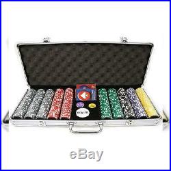 Trademark Poker 500pc 15g Clay Laser Las Vegas Chips with Aluminum Multicolor