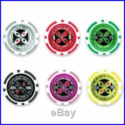 ULTIMATE Poker Chip SET For Texas Holdem With Case 500 Clay 14 Gram Casino Games