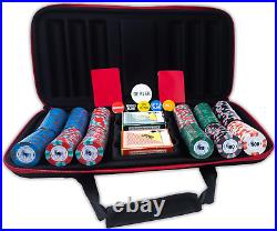 Unicorn All Clay Poker Chip Set with 300 Authentic Casino Weighted 9 Gram Chips