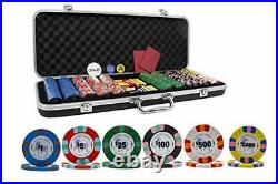 Unicorn All Clay Poker Chip Set with 500 Authentic Casino Weighted 8.5 Gram