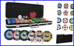 Unicorn All Clay Poker Chip Set with 500 Authentic Casino Weighted 8.5 Gram Chi