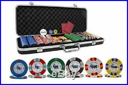 Unicorn All Clay Poker Chip Set with 500 Authentic Casino Weighted 8.5 Gram Chi