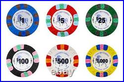 Unicorn All Clay Poker Chip Set with 500 Authentic Casino Weighted 9 Gram
