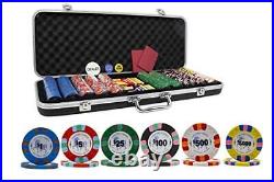 Unicorn All Clay Poker Chip Set with 500 Authentic Casino Weighted 9 Gram