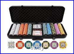 Versa Games 13.5 Gram Poker Chips Clay Poker Chips Set 500 Piece Crown Ca