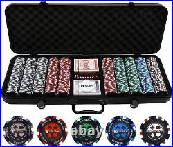 Versa Games 500Pc 13.5G Pro Poker Clay Poker Set Heavy 13.5G Casino Grade Poke