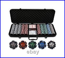 Versa Games 500pc 13.5g Pro Poker Clay Poker Set Heavy 13.5g Casino Grade P