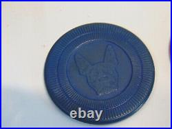 Vintage Boston Terrier Clay Poker Chips Set
