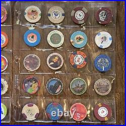 Vintage Clay Casino Poker Chip Lot (120) Good Condition Las Vegas