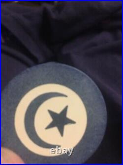 Vintage clay poker chips blue star and crescent design 50ct