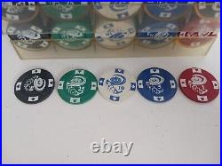 VintagePoker Chips 199 total Clay Roulette 4 Aces. SEE DESCRIPTION
