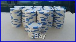 White Clay Asm Poker Chips / 250 Count / Beautiful Condition