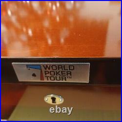 World Poker Tour 1000 Clay Chip Luxury Poker Chest Set. Offic. WPT. New open box